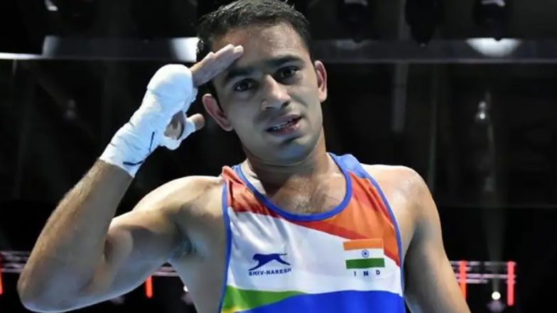 Amit Panghal at Commonwealth Games 2022, Boxing Live Streaming Online: Know TV Channel & Telecast Details for Men's Flyweight Gold Medal Coverage of CWG Birmingham