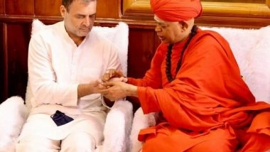 India News | Eyeing Karnataka Poll Prospects, Rahul Gandhi Initiated into the Lingayat Sect