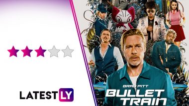 Bullet Train Movie Review: Brad Pitt, Aaron Taylor-Johnson’s Blood-Soaked Thriller Revels In the Tongue-In-Cheek Chemistry of Its Cast! (LatestLY Exclusive)