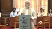 Vice-Presidential Elections 2022: PM Narendra Modi Casts His Vote at Parliament House