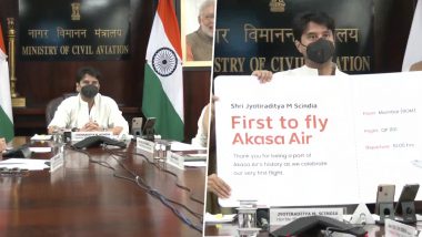 Akasa Air: Jyotiraditya Scindia Inaugurates Rakesh Jhunjhunwala-Backed Airline’s Mumbai-Ahmedabad Flight