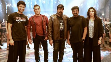 Vijay Deverakonda Meets Chiranjeevi and Salman Khan on The Sets of Godfather; Liger Star Shares Pic on Insta
