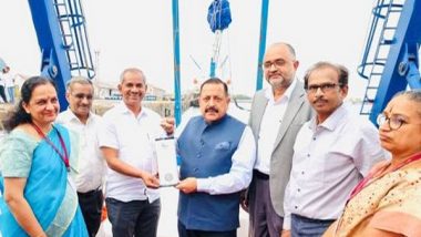 India News | Union Minister Jitendra Singh Launches India's First Saline Water LED Lamps