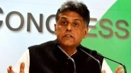 India&rsquo;s Inflation Is in Double Digits Since Past 14 Months, Says Congress MP Manish Tewari