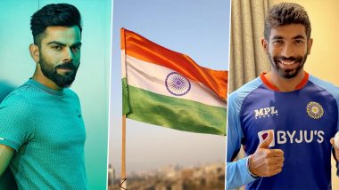 Independence Day 2022: Virat Kohli, Jasprit Bumrah and Other Indian Cricketers Extend Wishes on 75th Year of Indian Independence
