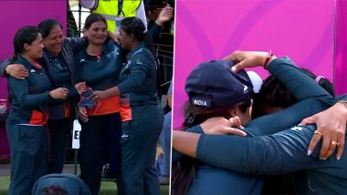 India Lawn Bowls Women’s Fours Winning Moment Video: Watch Indian Players’ Emotional Celebration After Winning Historic Gold At Commonwealth Games 2022