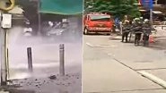 Mumbai: Fire Breaks Out Near Petrol Pump in Parel, Rescue Operations Underway; Watch Video