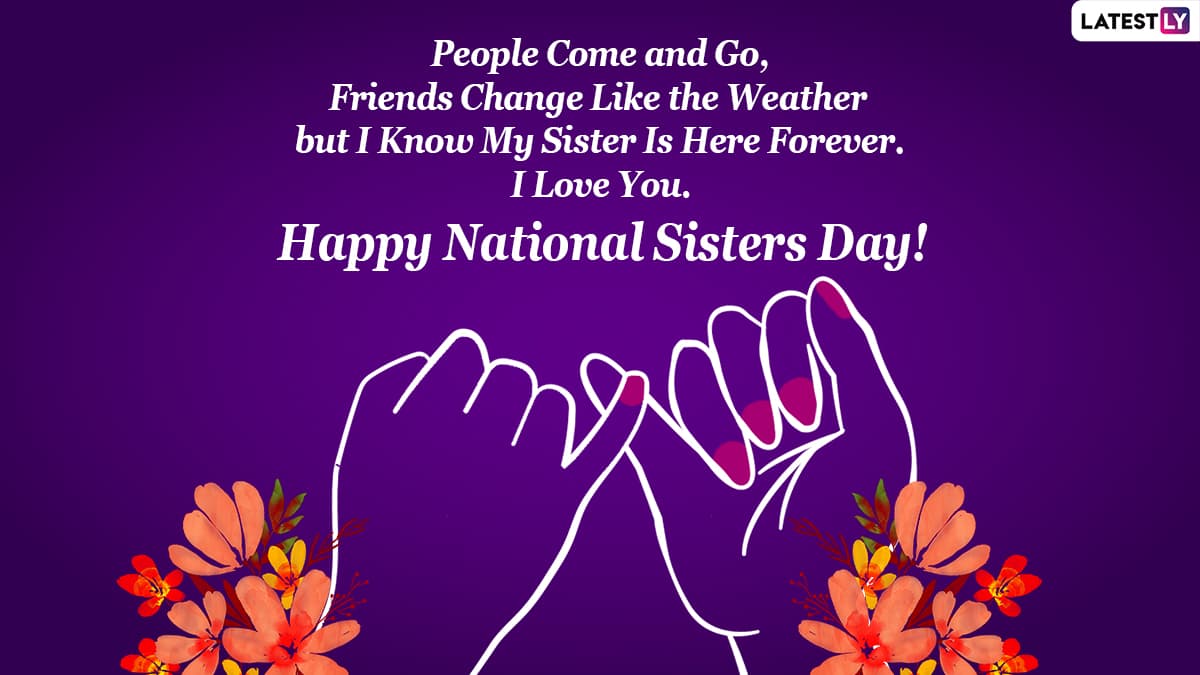 Happy Sisters Day 2022 Greetings & Quotes: HD Wallpapers, Sweet ...