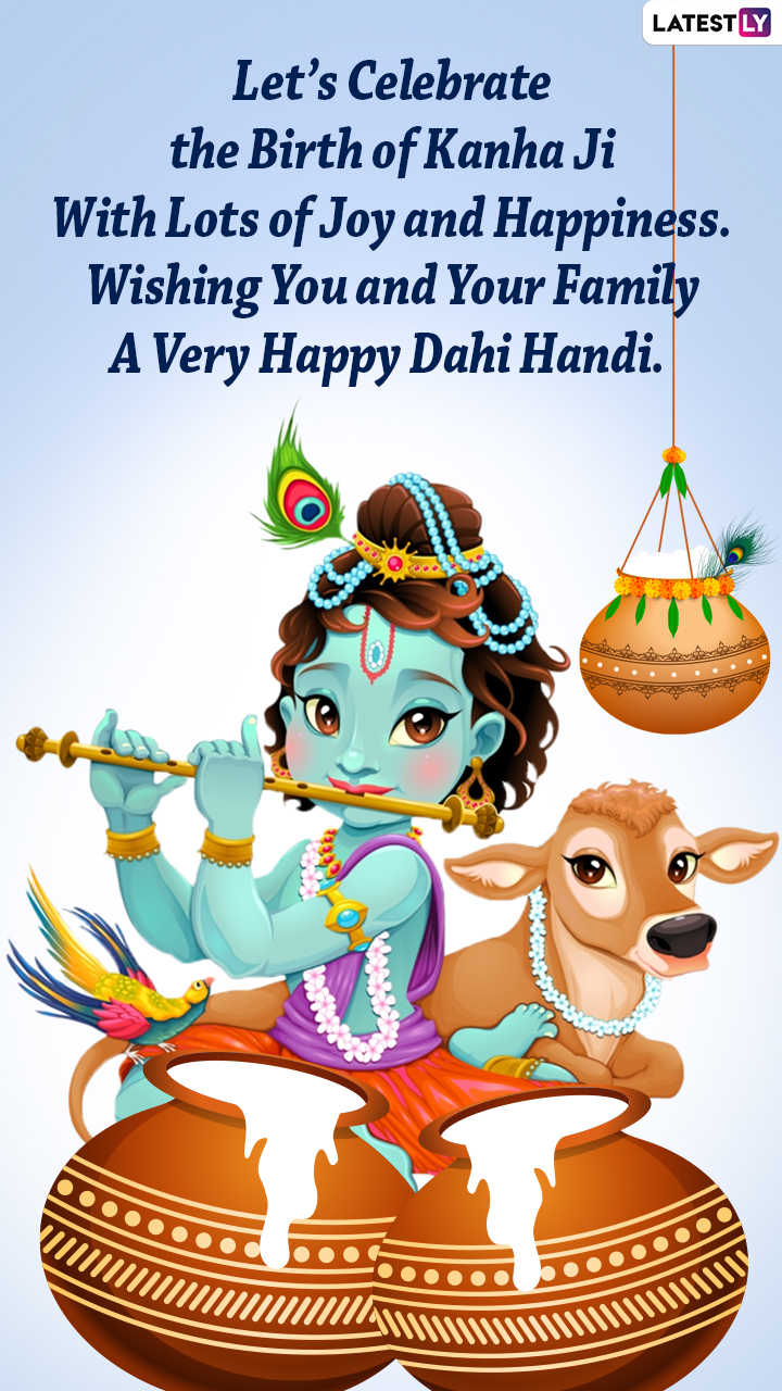 Dahi Handi 2022 Wishes, Krishna Janmashtami Greetings & Lord ...