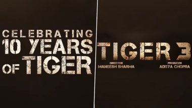 Salman Khan Celebrates 10 Years of Ek tha Tiger, Announces Release of Tiger 3 on Eid 2023! (Watch Video)