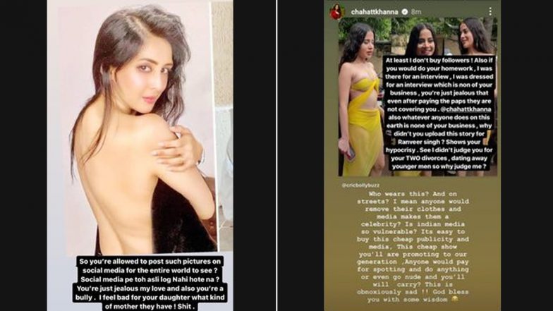 Urfi Javed Gives a Befitting Reply to Chahatt Khanna’s Nasty Comments on Her Dressing Style