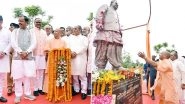 UP CM Yogi Adityanath Unveils Kalyan Singh&rsquo;s 12-Feet Bronze Statue in Lucknow on Occasion of Latter&rsquo;s Death Anniversary