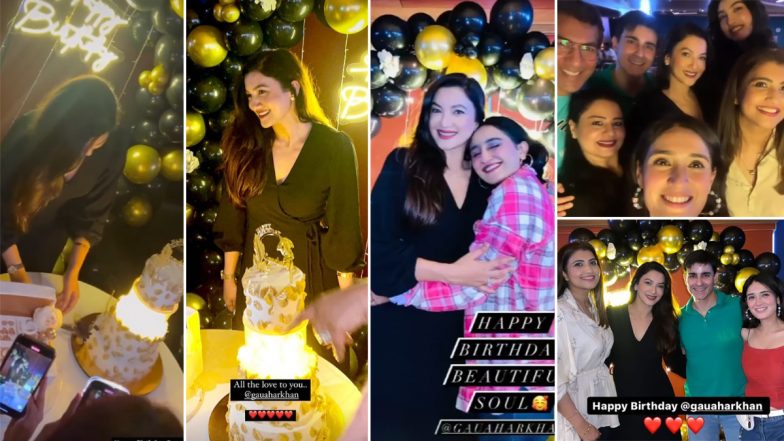 Gauahar Khan Celebrates Her Birthday Husband Zaid Darbar and Best Pals Preeti and Neeti Simoes, Gautam Rode, Pankhuri Awasthy Among Others! (View Pics)