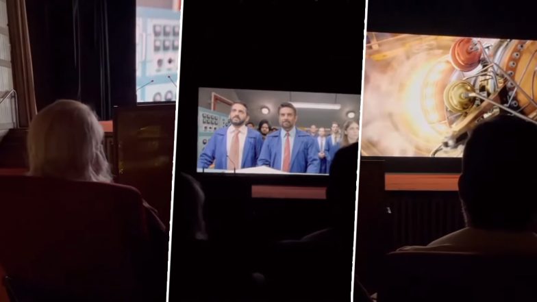 R Madhavan Watches Rocketry With Nambi Narayanan in Parliament (Watch Video)