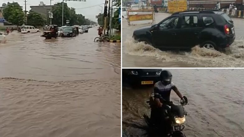Gurugram Rains: Heavy Rainfall Leads to Waterlogging in Several Areas