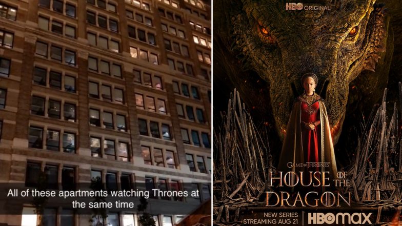 House of the Dragon: New York City Apartments Tune In at Same Time For Premiere of 'Game of Thrones' Prequel - Watch Viral Video