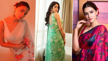 Saree Looks for Ganesh Chaturthi 2022: From Alia Bhatt to Kriti Sanon, Celeb-Inspired Outfit Ideas That Are Perfect for Pandal Hopping During Ganeshotsav
