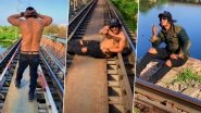 Azam Ansari Aka Salman Khan&rsquo;s Doppelganger Makes Instagram Reels on Railway Bridge in Lucknow; Booked (Watch Video)