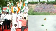Independence Day 2022: 8000 Students Hold Up Flags in Chennai To Begin Celebrations For 75th I-Day; Watch Video