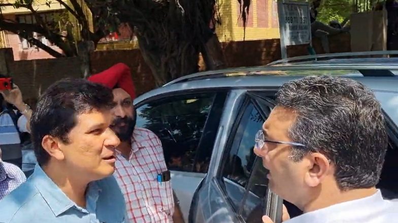 Video: AAP MLA Saurabh Bharadwaj, BJP's Gaurav Bhatia Engage in Argument Near Delhi Government School