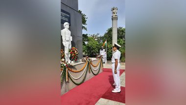 World News | Vice Admiral of Indian Navy Pays Homage at Memorial of Indian Soldiers in Sri Lanka