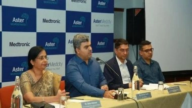 Business News | Aster Medcity Becomes the First Centre in South Asia to Introduce NeuroNav MER System in Partnership with Medtronic, for Parkinson's Disease Patients