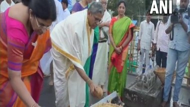 India News | CJI Ramana Visits Tirumala Srinivasa Temple in Andhra Pradesh's Tirupati