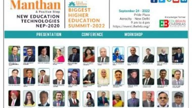 Business News | FELA Foundation to Organize Grand Education Summit 'MANTHAN- A Positive Step'