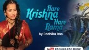 Business News | Indian Playback Singer Radhika Rao's Bhajan 'Hare Krishna Hare Rama' Mesmerized Krishna Devotees on Janmasthami