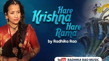 Business News | Indian Playback Singer Radhika Rao's Bhajan 'Hare Krishna Hare Rama' Mesmerized Krishna Devotees on Janmasthami