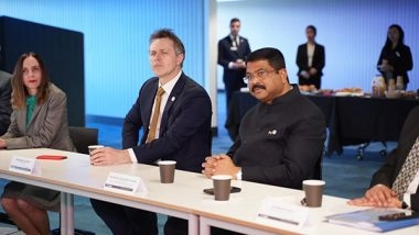 World News | Dharmendra Pradhan Raises Issue of Pending Visas of Indian Students During Australia-India Education Council Meeting in Sydney