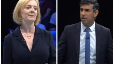 World News | At Birmingham Husting, Rishi Sunak Attempts to Catch Up with Liz Truss
