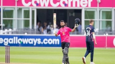 Sports News | Cheteshwar Pujara Hits 3rd Century in One Day Cup Against Middlesex, Smashes 132 Runs in 90 Balls