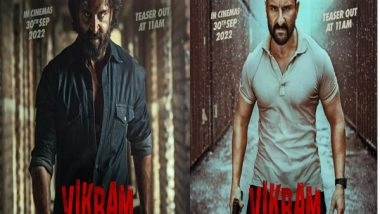 Entertainment News | 'Vikram Vedha' Teaser: Hrithik Roshan, Saif Ali Khan's Action-packed Face-off