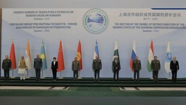 World News | Rajnath Singh Attends SCO Defence Ministers' Meeting in Tashkent