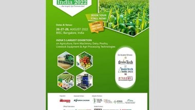 Business News | Media Today Group Set to Host 13th India Agritech Expo 2022 Edition in Bangalore