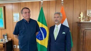 World News | Jaishankar Conveys PM Modi's Greetings to Brazilian President Jair Bolsonaro
