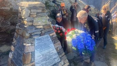World News | Indian Envoy to France Pays Homage to Victims of 1950, 1966 Air India Flight Crashes at Mont Blanc