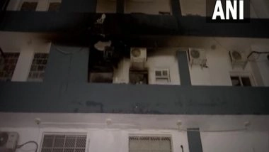 India News | New Delhi: Massive Fire Breaks out on Mobile Godown in Patparganj Industrial Area