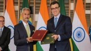 World News | Jaishankar Co-chairs Joint Commission Meeting with Brazilian FM, Signs Agreement on Broadcasting, Taxation