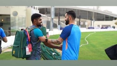 Sports News | Kohli Meets Babar Amidst Build Up to High Voltage Clash in Asia Cup 2022