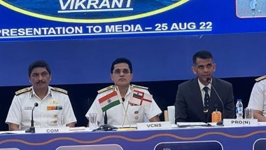 World News | With IAC Vikrant, India Joins Select Group Capable of Building 40,000-tonne Aircraft Carrier