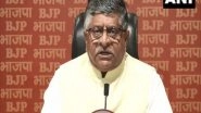 India News | Will Rahul Gandhi Apologize for Allegations over Pegasus Issue: BJP Ravi Shankar Prasad After SC Observation