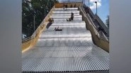 Entertainment News | Viral Video: Giant Slide Shut Down Within Hours, Launched People into Air as They Slid Down