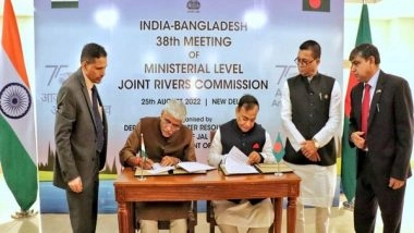 World News | India, Bangladesh Finalise Text of MoU on Interim Water Sharing of Kushiyara River