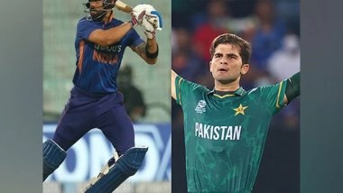 Sports News | Virat Kohli Interacts with Injured Pakistan Pacer Shaheen Afridi Ahead of Asia Cup Clash