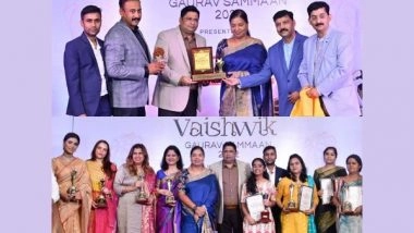Business News | 18 Women Changemakers Honoured at Kashi Vaishwik Gaurav Samman 2022 in Varanasi