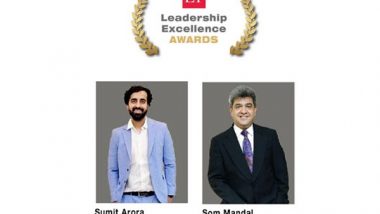 Business News | Sumit Arora and Som Mandal Bagged ET Leadership Excellence Awards 2022