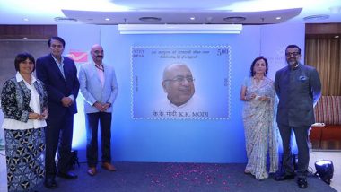 Business News | KK Modi Group Commemorates Late KK Modi's 82nd Birth Anniversary with a Customised My Stamp and Special Cover