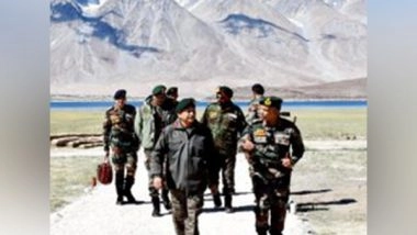 India News | Northern Army Commander Visits Forward Areas of Fire and Fury Corps in Ladakh, Reviews Operational Preparedness